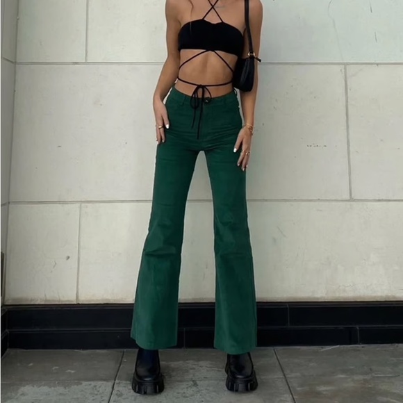 PRINCESS POLLY Nadia Green Pants - Picture 4 of 10